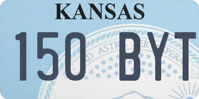 KS license plate 150BYT