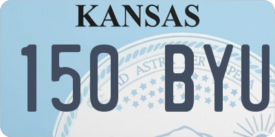 KS license plate 150BYU