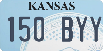 KS license plate 150BYY