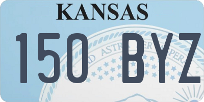 KS license plate 150BYZ
