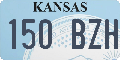 KS license plate 150BZH