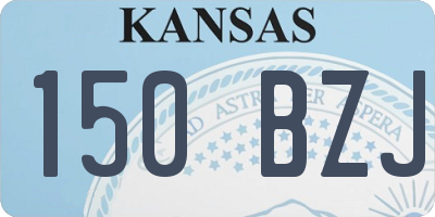 KS license plate 150BZJ