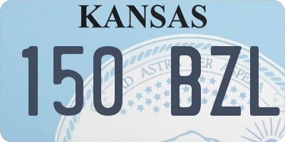 KS license plate 150BZL