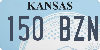 KS license plate 150BZN
