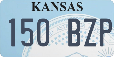 KS license plate 150BZP