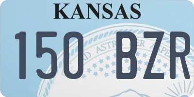 KS license plate 150BZR