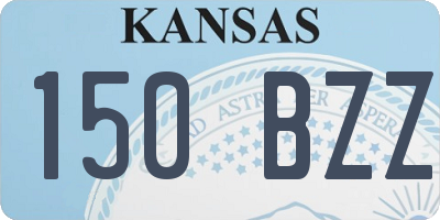 KS license plate 150BZZ