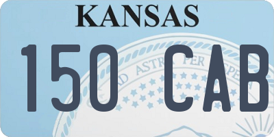 KS license plate 150CAB