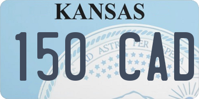 KS license plate 150CAD