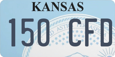 KS license plate 150CFD