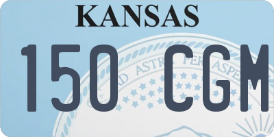 KS license plate 150CGM