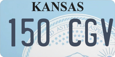 KS license plate 150CGV