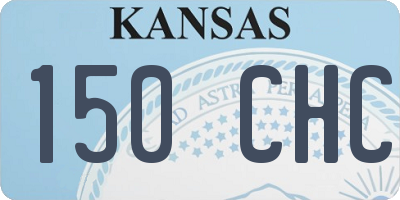 KS license plate 150CHC
