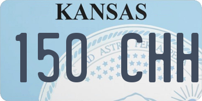 KS license plate 150CHH