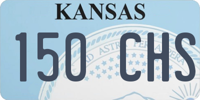 KS license plate 150CHS