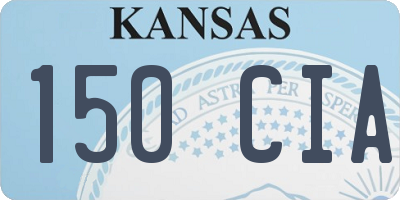 KS license plate 150CIA