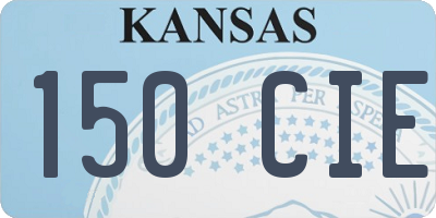 KS license plate 150CIE