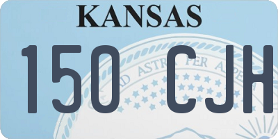 KS license plate 150CJH