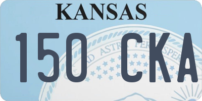 KS license plate 150CKA