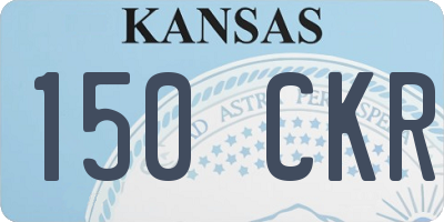 KS license plate 150CKR