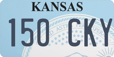 KS license plate 150CKY