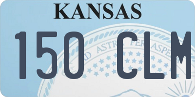 KS license plate 150CLM
