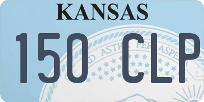 KS license plate 150CLP