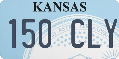 KS license plate 150CLY