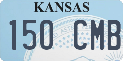 KS license plate 150CMB