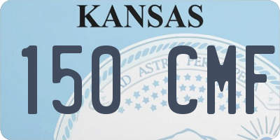 KS license plate 150CMF