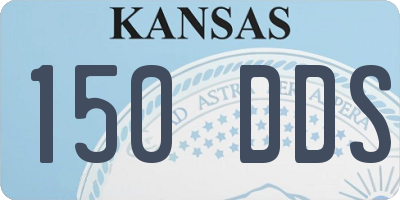 KS license plate 150DDS