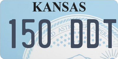 KS license plate 150DDT