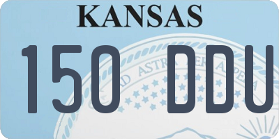KS license plate 150DDU