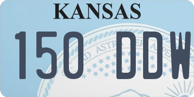 KS license plate 150DDW