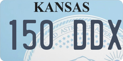 KS license plate 150DDX