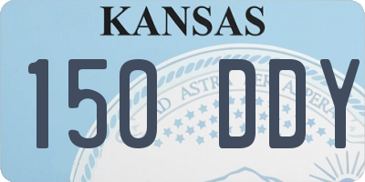 KS license plate 150DDY
