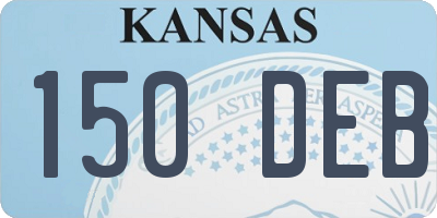 KS license plate 150DEB