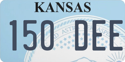 KS license plate 150DEE
