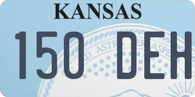 KS license plate 150DEH