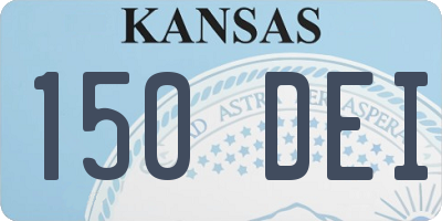 KS license plate 150DEI