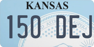 KS license plate 150DEJ
