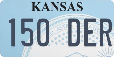 KS license plate 150DER