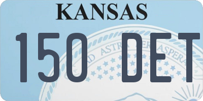 KS license plate 150DET