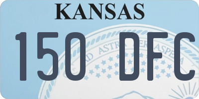 KS license plate 150DFC