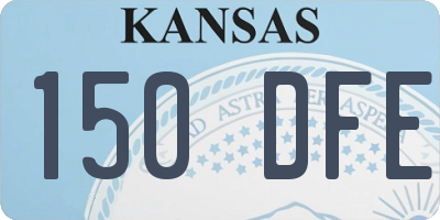 KS license plate 150DFE