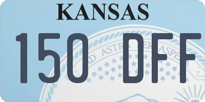 KS license plate 150DFF