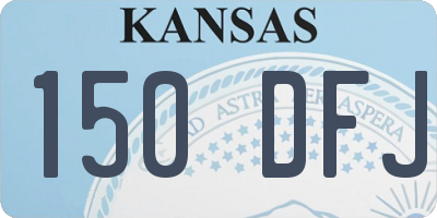 KS license plate 150DFJ