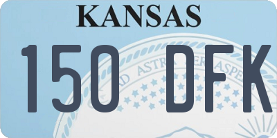 KS license plate 150DFK