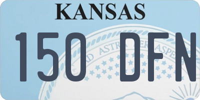 KS license plate 150DFN