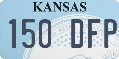 KS license plate 150DFP